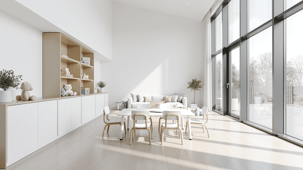 Modern daycare website template preview