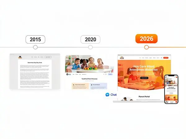Website evolution timeline 2015-2026